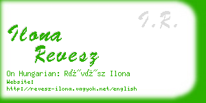 ilona revesz business card